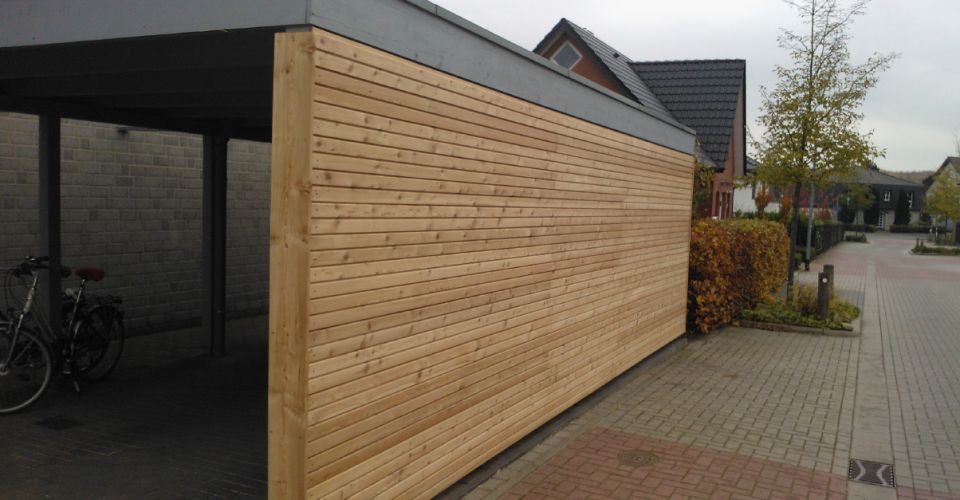 Image - Mit Holz Terrassen und Auto überdachen